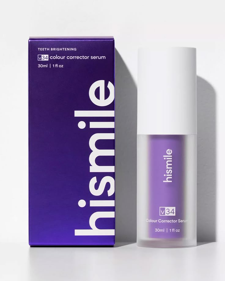 Hismile Purple Toothpaste for Teeth Whitening, Stain Removal and Colour Corrector