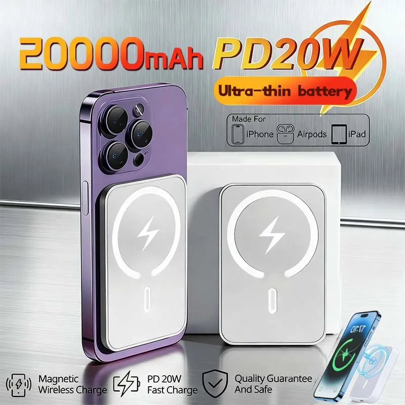 20000mAh Magnetic Power Bank Wireless