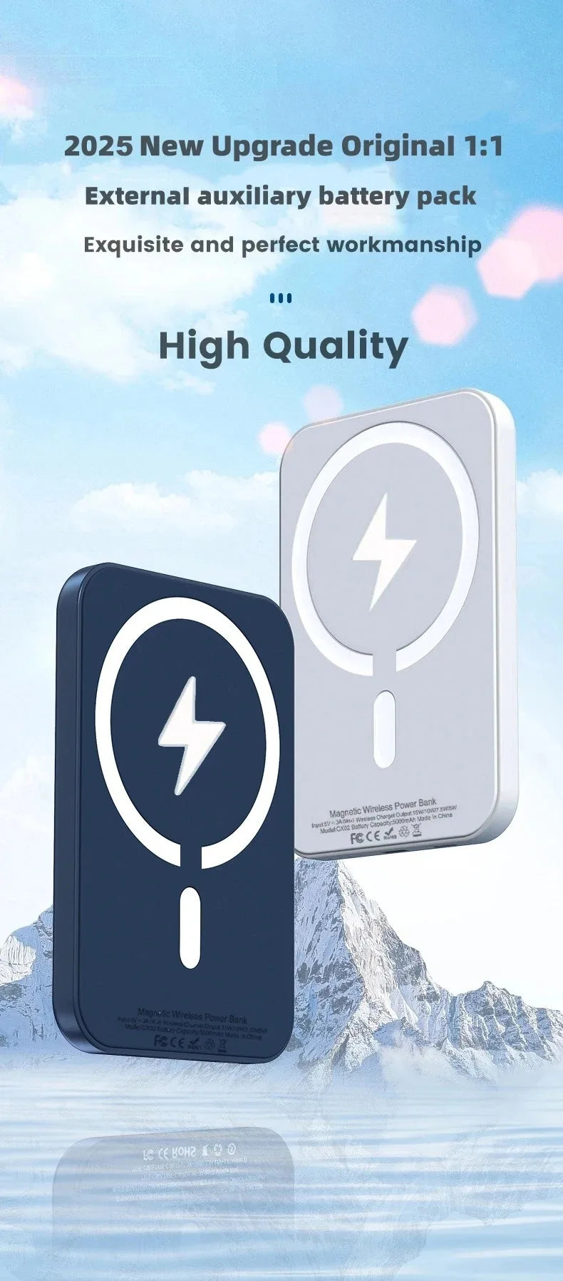 20000mAh Magnetic Power Bank Wireless